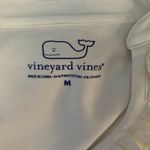 Vineyard Vines Womens Ruffled Top Size M Long Sleeve Ivory Shirt Flaws V-neck Photo 3