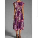 Free People  Rose Garden High Low Dress in Violet Combo Size XS Photo 3