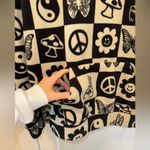 PacSun Black and Cream Graphic Hoodie Photo 1