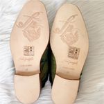 Free People  Butterfly Effect Faux Fur Mule Size 37 Green Slip On Flat Loafer New Photo 3