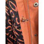 Desigual New  Multi-Pocket Zip Front Jacket Coat Cinched Waist Salmon Pink Sz M Photo 15