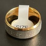 8mm gold forever love ring size 7 Photo 7