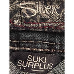 Silver Jeans Co.‎ Suki Surplus Western Glove Works Women's Size W26 / L32 Blue Photo 2