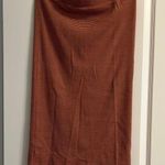 Striped burnt orange Skirt Size L Photo 0