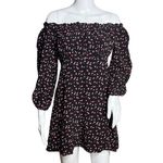 Lovers + Friends  Dress Women Small Black Red Hearts Mini Off Shoulder Party Date Photo 1