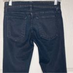 Carmar Black Wax Coat Denim Skinny Jeans Sz 26 Black Photo 6