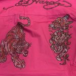 Ed Hardy  Y2K pink blouse XL Photo 4