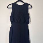 ZARA  black midi tank overlay cut outs dress size M Photo 3