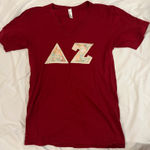 American Apparel  Delta Zeta Letter Stitched T-Shirt Photo 0