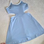 SheIn Light Blue Criss Cross Back Athletic Romper Dress size Small Photo 3