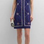 Frances Valentine Mabel Beaded Zip Front Mini Dress Navymulti 3X Blue Photo 15