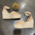 Soludos POSITANO PLATFORM WEDGE SUEDE TAN Size 10 NWOB Anthropologie Photo 3