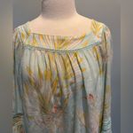 LC Lauren Conrad Lauren Conrad Pastel tropical print long sleeve blouse size XLarge Photo 1