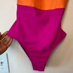 Summersalt The Ruffle Backflip Colorblock One Piece Swimsuit Pink Orange Sz 2 Photo 8