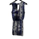 Parker Dress Printed Silk Sleeveless Vneck Peekaboo Back Small Photo 2