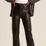 Abercrombie & Fitch Vegan Leather 90s Straight Pant Photo 0
