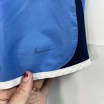 Nike  women's blue lined athletic active pull‎ on drawstring sports shorts small Photo 2