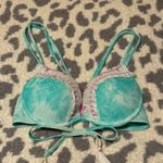 Shade & Shore  Aqua and Purple Bikini Top Photo 0