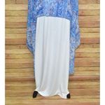 Lulus NWT Wings of Love Blue Print Maxi Dress Size S Flutter Sleeve V-Neck Photo 4