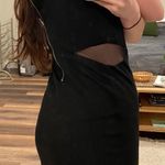 Forever 21 Black Body Con Dress With Mesh Sides  Photo 1