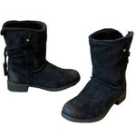 Abeo Blaine Women's Comfort Black Sheepskin Lining Suede Leather Boots Size 7.5 Photo 13