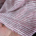 Sundance Linen Long Sleeve V Neck Top Pink Stripe Lightweight Made in Portugal M Photo 5