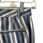 Michael Kors Michael‎ Kors Women's Size 2 Blue White Striped Flair Leg Pants Photo 5