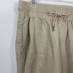 Quince 100% European Linen Wide Leg Pants, Drawstring Waist, Relaxed Fit, Size L Photo 1