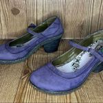 Vtg y2k El Naturalista funky purple heeled chunky Mary janes shoes strappy fun Size 8.5 Photo 0