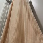 Very J Cream Beige Plisse Textured Trapeze Neck Sleeveless Dress - M Photo 5