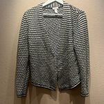 Chico's Chico’s Women’s Black and White Open Cardigan Sweater Blazer Stye Size 1 or 8 Photo 1