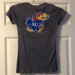 KU University of Kansas Jayhawk Burnout Tshirt Medium Photo 3