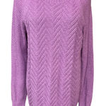 Sonoma Lavender Women's Long Sleeve Cable Knit Scoop Neck Knitted Pullover Sweater Sz L Photo 0