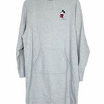 Disney Mickey Mouse Embroidered Hoodie Dress Sz S Photo 0