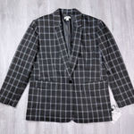 Bar III  Black Plaid Blazer M Photo 0