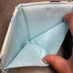 Vera Bradley Trifold Wallet ‘Floating Blossoms’ Teal & Pink Quilted Nylon EUC Photo 7