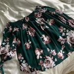 One Love Clothing Green Floral Off The Shoulder  Photo 0