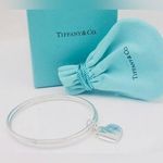 Tiffany & Co. Vintage Triple Wire Heart Tag Bangle Bracelet .925 Silver – 7.5” Photo 0