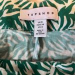 Topshop Flowy Shorts Green And Tropical Photo 2