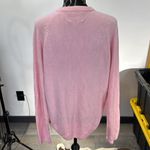 Aeropostale The Black Dog V-Neck Sweater Pink Dog Logo Long Sleeve Pullover‎ Photo 3