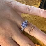 Natural Tanzanite Sterling Silver Ring Size 7 Photo 3