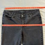 Nine West Women's 14 Bedazzled Black Jeans Straight Leg Stretchy Fit Denim Photo 4