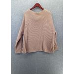 ZARA  Knit Women's Sweater Relaxed Solid Pink Cable Knit Size medium Long Sleeve Photo 1