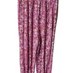 Anthropologie Pants Womens XS Pink Foral Tassel Belt Smocked Jogger Boho #MN14-3 Photo 10