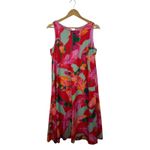 Chico's  Tropical Floral Midi Dress Sz US 4 Resort Vacation Cruise Beach Colorful Photo 1