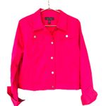 Ralph Lauren Lauren  Denim Jacket Womens Hot Pink Jean Trucker XL Photo 0