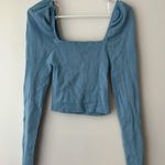 Lulus NWT Blue Long Sleeve Top Size Small Photo 4