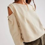 Free People  We The Free Davis Cold Shoulder Pullover Cutout Top XS Photo 0
