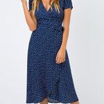 Princess Polly Polka Dot Wrap Dress Photo 0