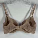 A3 Natori T Shirt Floral print Bra Tan size 34B 17110 Photo 5